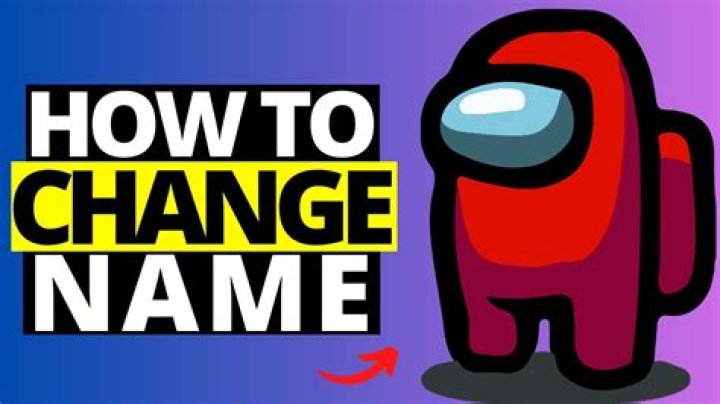 Among us how to change name