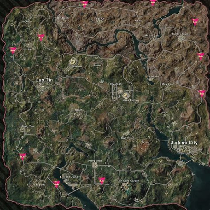 How big is pubg maps