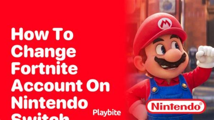 How to change fortnite account on switch