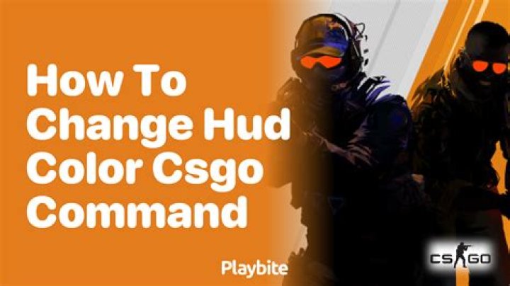 How to change hud color csgo