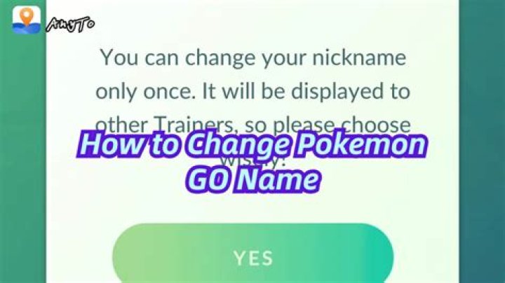 How to change pokemon go name
