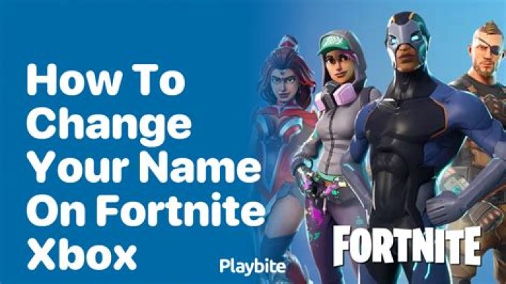 How to change your name on fortnite xbox