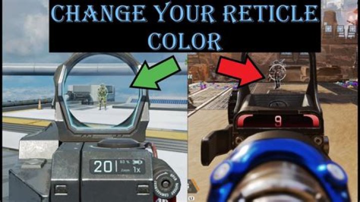 How to change your reticle color in apex legends