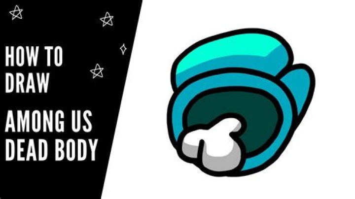 How to draw among us dead body