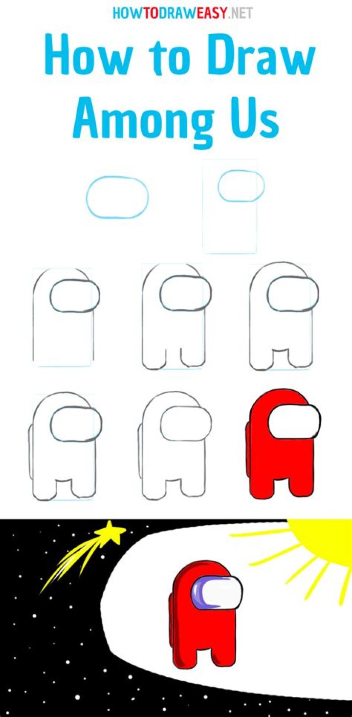 How to draw among us tasks