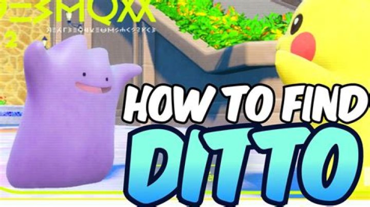 How to find a ditto pokemon go