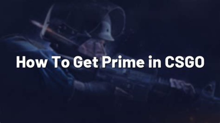 How to get prime in csgo