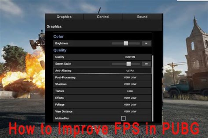 How to improve fps in pubg