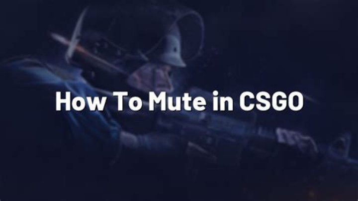 How to mute in csgo