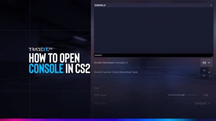 How to open console on csgo