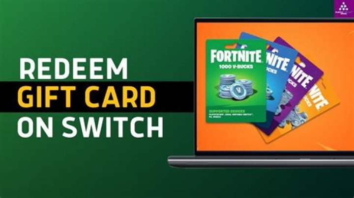How to redeem fortnite gift card on switch