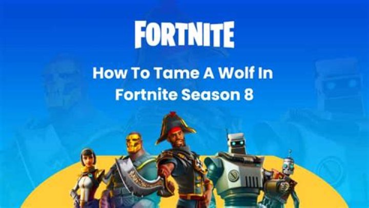 How to tame a wolf in fortnite