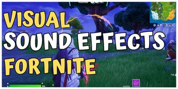 How to turn on visual sound effects on fortnite