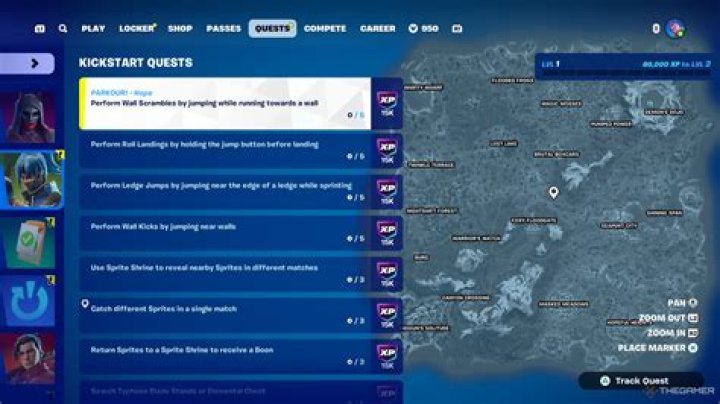 What are island game quests in fortnite