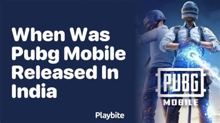 When was pubg mobile released