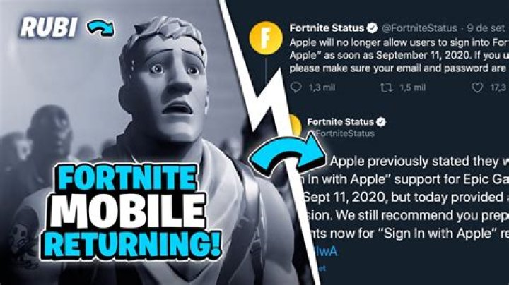 When will fortnite come back to apple