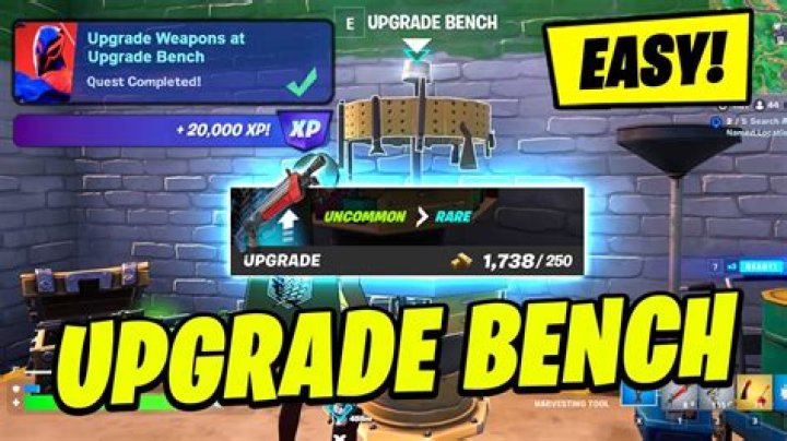 Where are upgrade benches in fortnite
