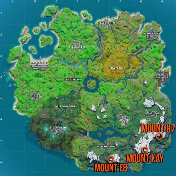 Where is mountain f8 in fortnite