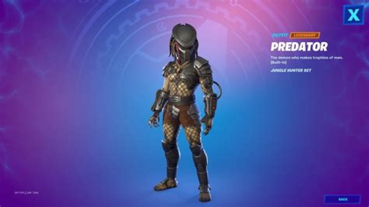 Where is the predator in fortnite