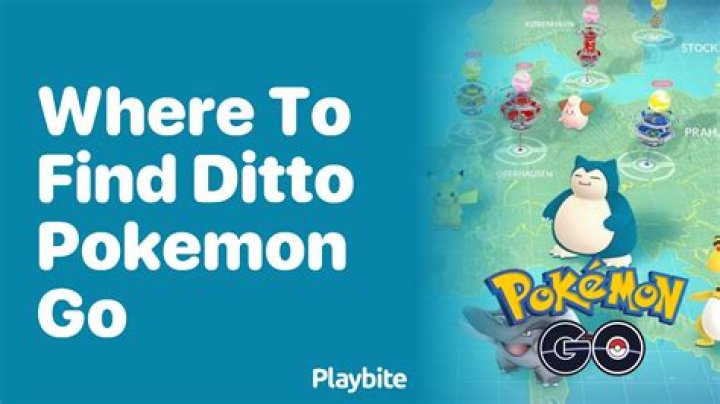 Where to find ditto pokemon go